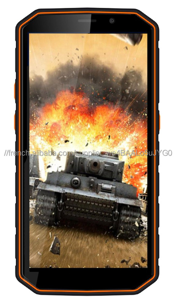 5,5 pouces MTK6739 Android 8.1 téléphone robuste 2 + 16 smartphone étanche 4G LTE téléphone mobile avec batterie 5500mAh