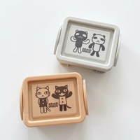 Boîte de rangement de bureau PP mini personnalisable, organiseur portable pour pilules, notes autocollantes, papeterie, petits objets divers, conteneur de bureau