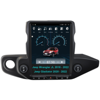 Autoradio Android 12,1 pouces pour Jeep Wrangler 2018-2022/ Gladiator 2020-2022, CarPlay sans fil, autoradio, récepteur audio