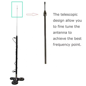 Antena de Radio Móvil Ajustable para Estación Base HF 3-50MHz, Tipo Telescópico, Fina Ajustabilidad, para Comunicación Comercial - Product Image 3