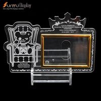 Présentoir de photos en acrylique transparent personnalisé, cadre photo en plexiglas prend en charge les motifs d'impression personnalisés