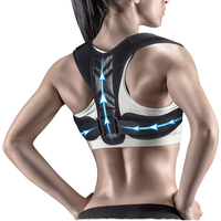 Correcteur de posture intelligent et réglable avec rappel par vibration pour hommes et femmes, protection professionnelle, soutien dorsal invisible