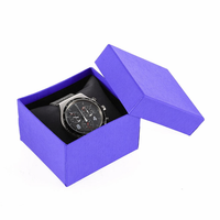Boîte en papier rigide écologique et recyclable avec logo personnalisé pour montres, avec sac en tissu (Doublure et impression personnalisables haut de gamme et réutilisables)