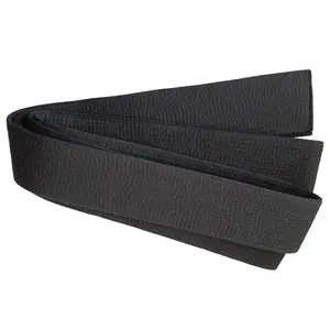 Woosung最佳品质14线5厘米空手道腰带/纯棉跆拳道黑带