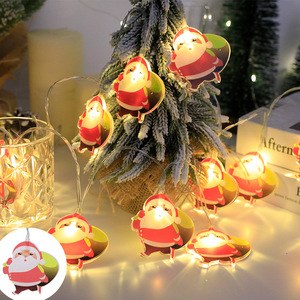 LED Santa Claus Sleigh Snowman ánh sáng chuỗi Cross-Border IP68 nhựa cây giáng sinh trang trí Đảng kỳ nghỉ flash ánh sáng Quà Tặng - Product Image 6