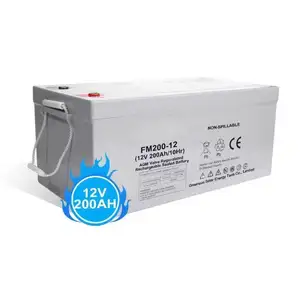 Koodsun chu kỳ sâu chì axit năng lượng mặt trời Pin 12V 100AH 200AH 250AH AGM 12v200ah lưu trữ pin cho năng lượng mặt trời hệ thống