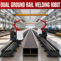 Bras robotisé stable à double rail, robot de soudage à sept axes avec système de guidage haute précision pour grandes pièces en acier longues