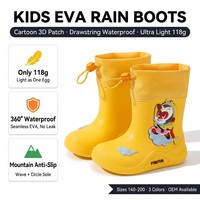 Bottes de pluie pour enfants ultra légères, motif singe de dessin animé, souples, pliables, en EVA, antidérapantes, imperméables, bottes de pluie pour tout-petits, bottes de pluie pour enfants