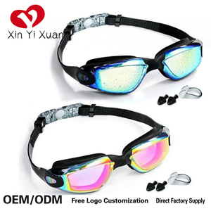Lunettes de natation Xin Yi Xuan personnalisées à petite monture, sangle réglable, étanchéité en silicone, pour la compétition - Product Image 1