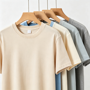 Camisetas al por Mayor para Hombre, Lisas, 280 g/m², 100% Algodón Peinado, Cuello Redondo, Manga Corta, Logotipo Personalizado, Alta Calidad - Product Image 2