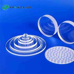 Verre de quartz poli de précision rond, disques de silice fondue de diamètre personnalisé pour applications industrielles - Product Image 2