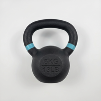 Kettlebell en fonte massif de 6 kg, coloré et revêtu de vinyle, durable, pour la maison, la salle de sport et l'entraînement CrossFit – Vente en gros