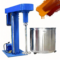 Ligne de production de peinture imperméable automatique, Disperseur haute vitesse, Mélangeur chimique et d'encre à entraînement par engrenages de qualité alimentaire 220V