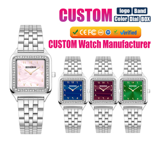 Relojes de Lujo Personalizados de Moda Vintage con Diamantes de Laboratorio, Esfera Cuadrada, Reloj de Cuarzo para Mujer, Resistente al Agua, Reloj para Mujer - Product Image 3