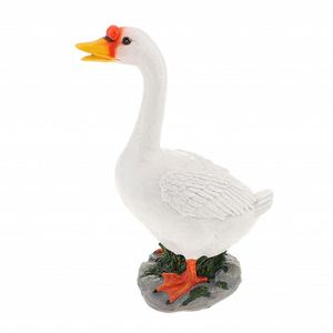 Décoration de jardin amusante en forme d'oie avec vêtements amovibles – Sculpture animale créative pour la décoration de Noël, d'Halloween et saisonnière - Product Image 6