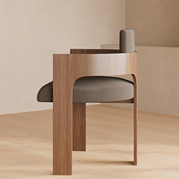 Ensemble de table à manger moderne en chêne massif FERLY Travertine, 4 places, luxe, personnalisé, pour la maison, l'hôtel, la villa, le restaurant, meubles de salle à manger