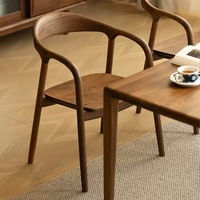 Chaise de salle à manger en bois, chaise de café décontractée, fauteuil simple, chaise de bureau, vente en gros, mobilier nordique solide, mobilier moderne en bois