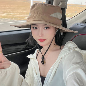 Vendita calda arrampicata all'aperto ciclismo grande tesa protezione solare protezione solare Uv estate donna pesca pesca pesca cappello secchio - Product Image 4