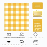 Grande tapis de pique-nique d'extérieur portable, imperméable, résistant à l'humidité, pour la plage et le camping, en Oxford 600D, 4 saisons, facile à transporter, léger