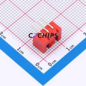 A254E1W1-2R3P12 Wire-to-Board Pin Header Bent Lead Through Hole,P=2.5mm Connector 1x3P 2.5mm Right Angle Insert XHB - Product Image 2