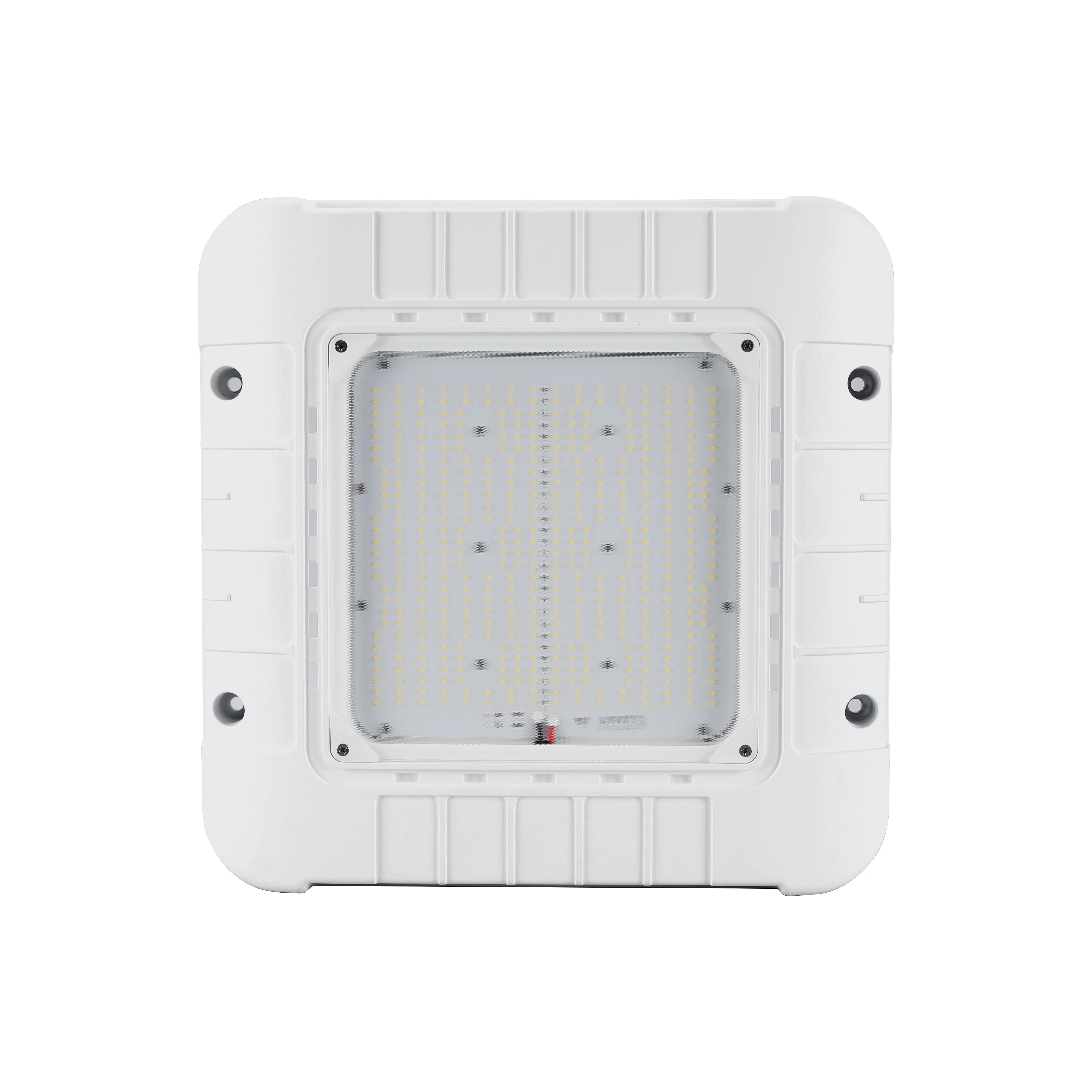 Lente selecionável para posto de gasolina com potência cct, luminária de retrofit com dossel de 150w, 100w, 200w e 300w, luminária para iluminação de posto de gasolina