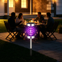 Lampe anti-moustiques écologique, piège à mouches électrique pour la zone des animaux domestiques, la cour et la véranda, avec lumière UV sans produits chimiques