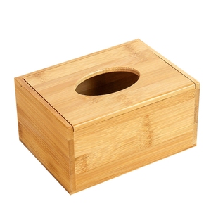 Bamboe Tissue Box Voor Thuis Office Desktop Houten Papieren Handdoek Doos Hotel Servet Hout Houder Servetten Tissue Papier Case - Product Image 3