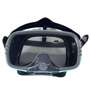 Máscara de <span class=keywords><strong>Buceo</strong></span> y Snorkel Integrada de Visión Amplia <span class=keywords><strong>con</strong></span> Válvula de Drenaje Automática y Lentes de Vidrio Templado - Product Image 1