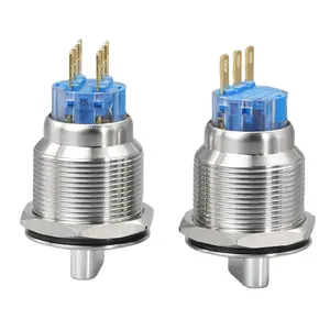 Ip65 22mm Good Quality Metal Rotary Switch Reset Stainless Steel Customizable Plastic On-off Rotating Switch