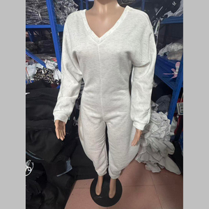 2025 di moda di canale autunno scollo a V a maniche lunghe con spillette <span class=keywords><strong>larghe</strong></span> <span class=keywords><strong>tute</strong></span> <span class=keywords><strong>larghe</strong></span> da donna Casual e calde <span class=keywords><strong>tute</strong></span> - Product Image 5