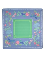 Tapis de Mahjong Bohème Floral de Luxe avec Marqueurs de Direction pour 2/4 Joueurs, Antidérapant en Caoutchouc Naturel Écologique, pour Jeu de Mahjong à l'Eau