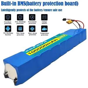 10s3p 36v 10Ah 15Ah 30Ahバッテリー 電動自転車バッテリーパック 18650リチウムイオン電池 350w 500w ハイパワー電動スクーター自転車用 - Product Image 1