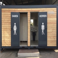 Toilettes modulaires publiques, cabine extérieure, salle de bain, bloc de douche, prix, préfabriqué, portable, conteneur de toilettes