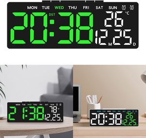 Horloges de table numériques USB multifonctions à LED modernes, horloges de chevet intelligentes, horloges de bureau - Product Image 2