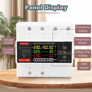 Nuevo Interruptor de Transferencia Automática ATS 3P+N 125A 150A, 5 en 1, Funciones Digitales Ajustables, Selector de Fase de 220V, Medidor Protector - Product Image 2