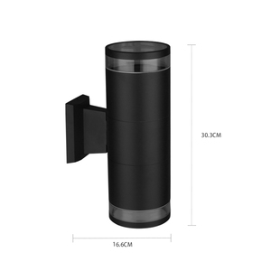 Moderne Auf- und Abwärts-Wandleuchte für den Außenbereich, wasserdicht, Aluminium, E27, AC 220V, Gartenlampe - Product Image 6