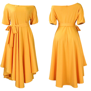 Váy Phù Dâu Phụ Nữ Buổi Tối Sang Trọng Quần Áo Thanh Lịch Ăn Mặc Bên Mùa Hè Ngắn Voan Phụ Nữ Châu Phi Màu Xanh Hoàng Gia Cộng Với Kích Thước - Product Image 5