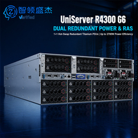 Manajemen Pendinginan Cerdas Redundant Power R4300 G6 80 Plus Platinum Dual Socket Keandalan Tinggi Server 4U