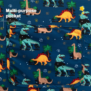 Giving Tree <b>Kids</b> Folding <b>Sofa</b> Bed With Dinosaur Print For Toddlers And Children Age 2 And Above - Product Image 2