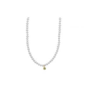 สร้อยคอไข่มุกแท้ชุบทอง 14K ดีไซน์หรูหรา สง่างาม พร้อมจี้ลูกปัดสไตล์เรโทร แฟชั่นทันสมัย - Product Image 4