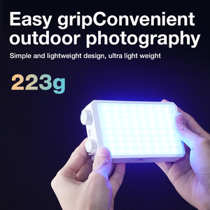 Lampe vidéo LED RVB U25 avec pince, lumière d'appoint réglable pour appareils photo reflex numériques et illuminateur de téléphone pour <span class=keywords><strong>blog</strong></span> - Product Image 5
