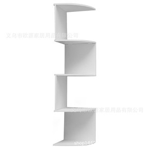 Wall-mounted Corner Shelves 7-layer White <b>Storage</b> For Bedroom Living Room - Product Image 3