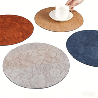 Tapis de table rectangulaire classique Cici SPG-55 en cuir de haute qualité, écologique, résistant à la chaleur, 43x30cm, personnalisable
