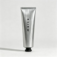 Tubes en aluminium pliables minimalistes personnalisés, crème pour les mains, tube de dentifrice recyclable en aluminium pur, conteneur cosmétique, tube à presser