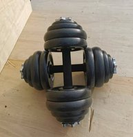 Ensemble d'haltères en fonte peinte de 30 kg de haute qualité pour la musculation en gros