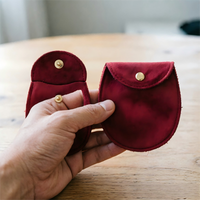 Étui de voyage pliable en velours écologique de luxe avec logo personnalisé pour bijoux, organisateur portable pour boucles d'oreilles et colliers, cadeaux de bienvenue