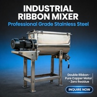 Mélangeur à ruban horizontal en acier inoxydable certifié CE, automatique, en forme de U, avec moteur, pour le mélange de sel fin, de sucre blanc et de produits chimiques