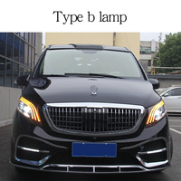 Assemblage de phare avant, phare arrière Maybach, lampe frontale à LED, configuration basse à haute configuration Vito V250 V260 w447 classe V