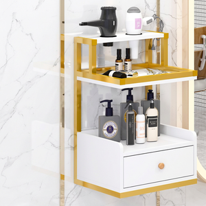 Barber shop <b>tool</b> <b>cabinet</b> beauty salon supplies cart hair salon multi-functional <b>storage</b> rack hair salon workbench - Product Image 2