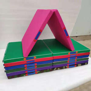 Tapis de gymnastique pliable en PVC léger à trois plis, épaisseur 4/5 mm, résistant à l'usure, équipement de fitness pour femmes à domicile - Product Image 5